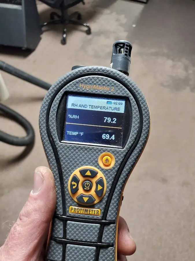 Moisture meter humidity assessment for Fire & Smoke Damage Restoration in Argyle