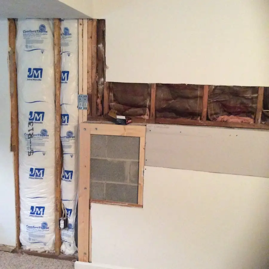 Wall insulation replacement during Odor Removal & Deodorization in Argyle
